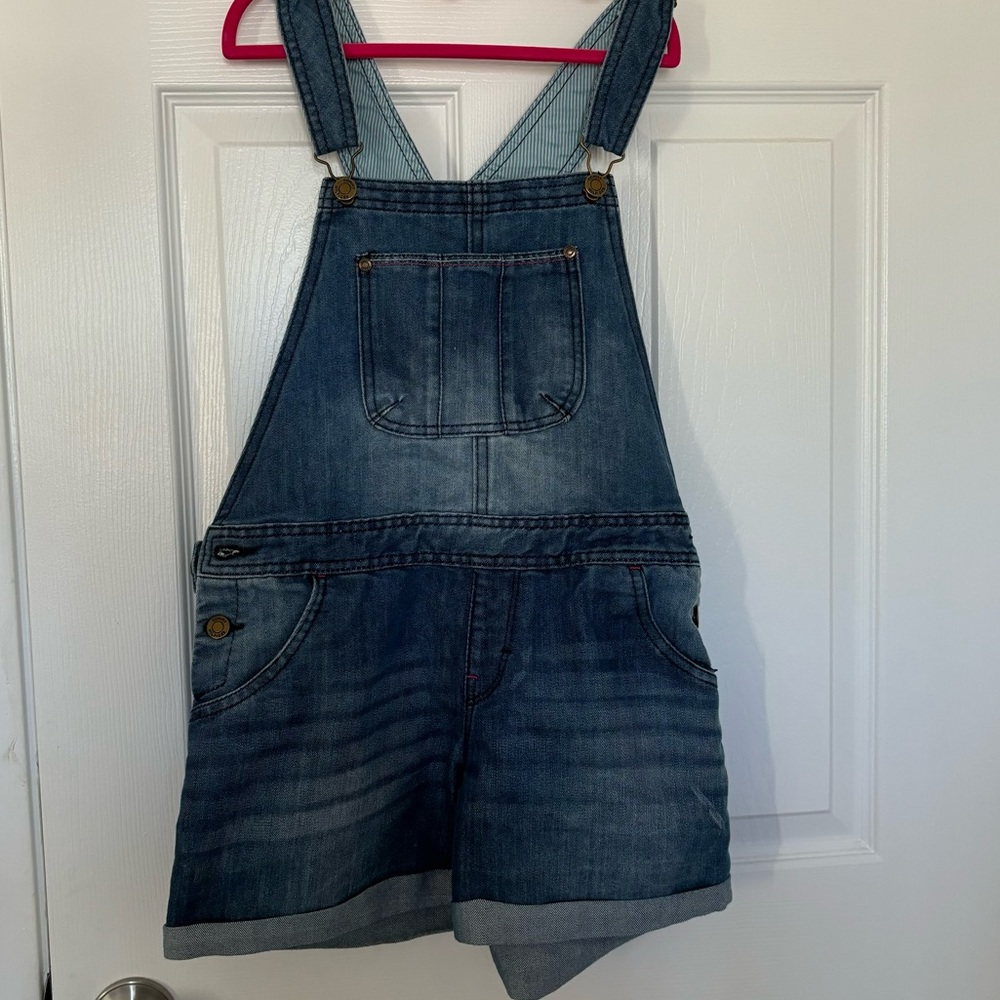 Tommy Hilfiger girls denim shortalls size xl